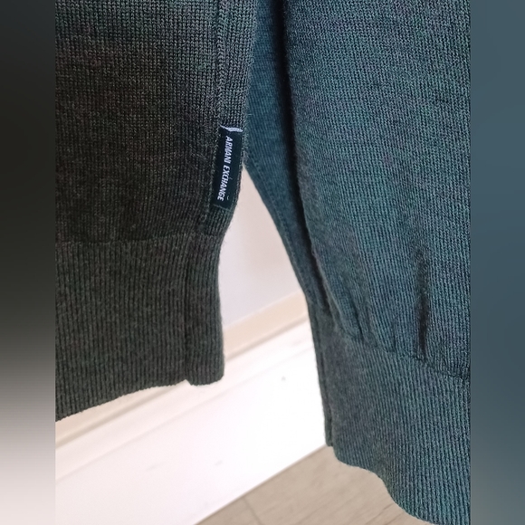 Armani Exchange Men's Turtleneck Sweater in green, Size XL - Picture 4 of 5